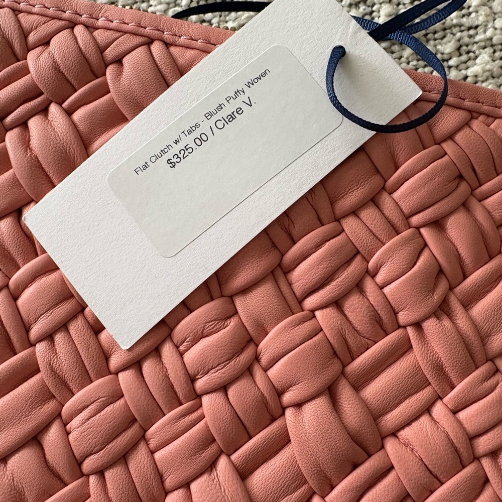 Blush Woven Clutch - Picture 6 of 7
